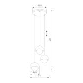 Подвесная люстра TK Lighting 10206 Bono