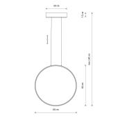 Подвесная люстра Nowodvorski Circolo Led M Silk Oliv E 11401