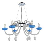 Подвесная люстра Luce Solara Gordeo SP 014/6S (Cromo/Azul)