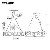 Подвесная люстра ST Luce Swatch SL6133.313.09