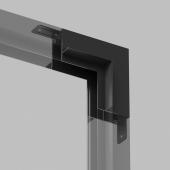 Коннектор L-образный стена-потолок Denkirs Smart TR2118-BK