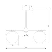 Потолочная светодиодная люстра MW-Light Аэлита 480012505