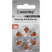 Батарейка для слуховых аппаратов Smartbuy A312-6B (60/3000) (SBZA-A312-6B)