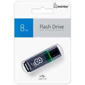 UFD 3.0/3.1 Smartbuy 008GB Glossy series Dark Grey (SB8GBGS-DG)