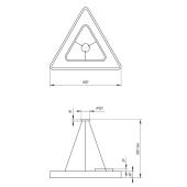 Подвесной светодиодный cветильник Geometria ЭРА Delta SPO-154-B-40K-042 42Вт 4000К черный Б0050581