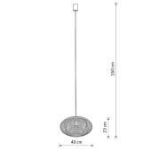 Подвесная люстра Nowodvorski Rattan S Wood 11153