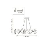 Люстра подвесная Ceramo BW Lightstar 799127