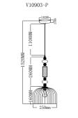 Подвесной светильник Moderli Charm V10903-P