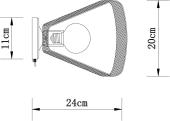 Бра Denkirs SCOPE DK5022-BK