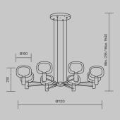 Подвесная люстра MW-Light Альгеро 285012106