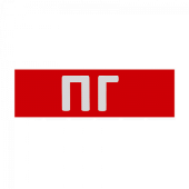 Сменная надпись "ПГ" на красном фоне