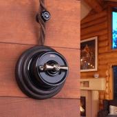 Ретро кабель Werkel витой двухжильный 1,5 мм коричневый W6452514 4690389165726