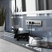 Накладка для розетки HDMI глянцевый никель WL02-HDMI-CP 4690389119569