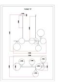 Подвесная люстра Moderli Molecule V10842-7P