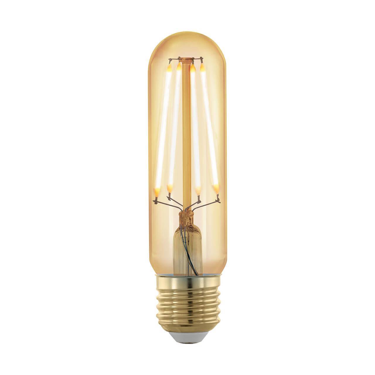 Лампа светодиодная филаментная диммируемая E27 4W 1700К золотая 11697