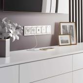 Клавиша для выключателя перекрестного Werkel серебряный рифленый W1119009 4690389158926