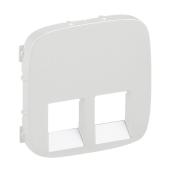 Лицевая панель Legrand Valena Allure розетки телефонной RJ-11/Ethernet RJ-45 жемчуг 755429