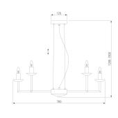 Подвесная люстра Eurosvet Cariso 60150/10 хром