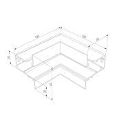 Коннектор L-образный внутренний Elektrostandard Slim Magnetic 85093/00 4690389178986