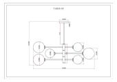 Подвесная люстра Moderli Molecule V10838-6P