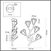 Бра Odeon Light Modern Gardi 5090/2W
