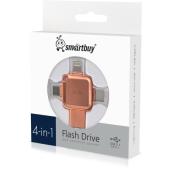 UFD 3.0/3.1 Smartbuy 064GB MC15A Metal Quad Apricot (SB064GBMC15A)