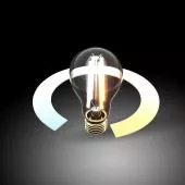 Лампа светодиодная филаментная диммируемая Elektrostandard E27 10W 3300/4200/6500K прозрачная BLE275