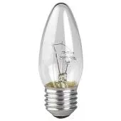 Лампа накаливания КАЛАШНИКОВО E27 40Вт свеча прозрачная ДС (B36) 230-240V в цветной гофре