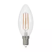 Лампа светодиодная диммируемая (UL-00005186) E14 9W 4000K прозрачная LED-C35-9W/4000K/E14/CL/DIM GLA