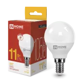 Лампа светодиодная LED-ШАР-VC 11Вт 230В Е14 3000К 990Лм IN HOME