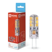 Лампа светодиодная LED-JC 1.5Вт 12В G4 6500К 150Лм IN HOME