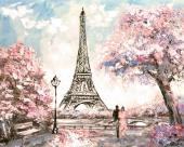 Картина на холсте Ekoramka 50x40 см Париж весна HE-101-754